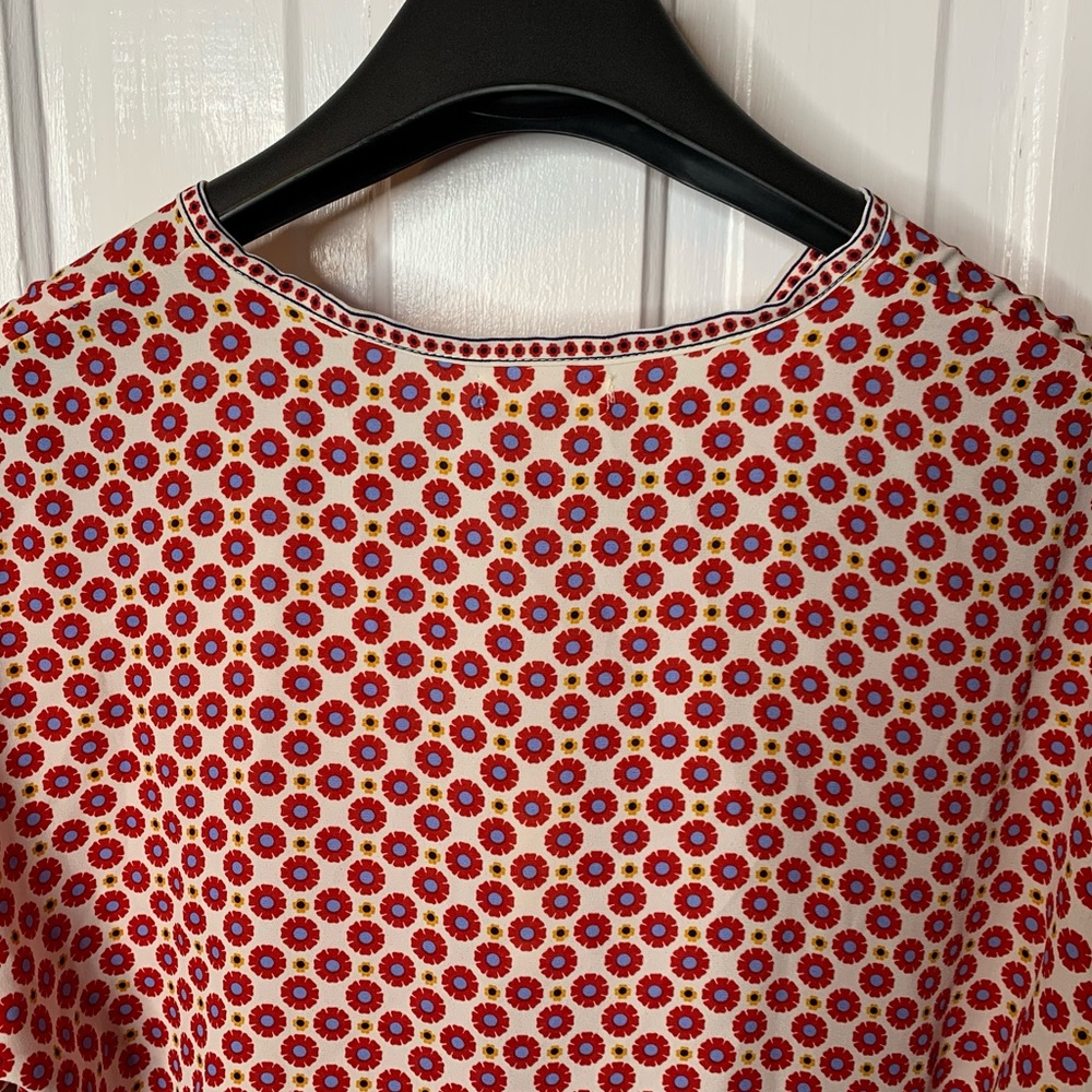 Max Studio Floral Front Tie Button Down Cardigan Blouse - Picture 5 of 12